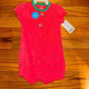 NWT Strawberry Romper